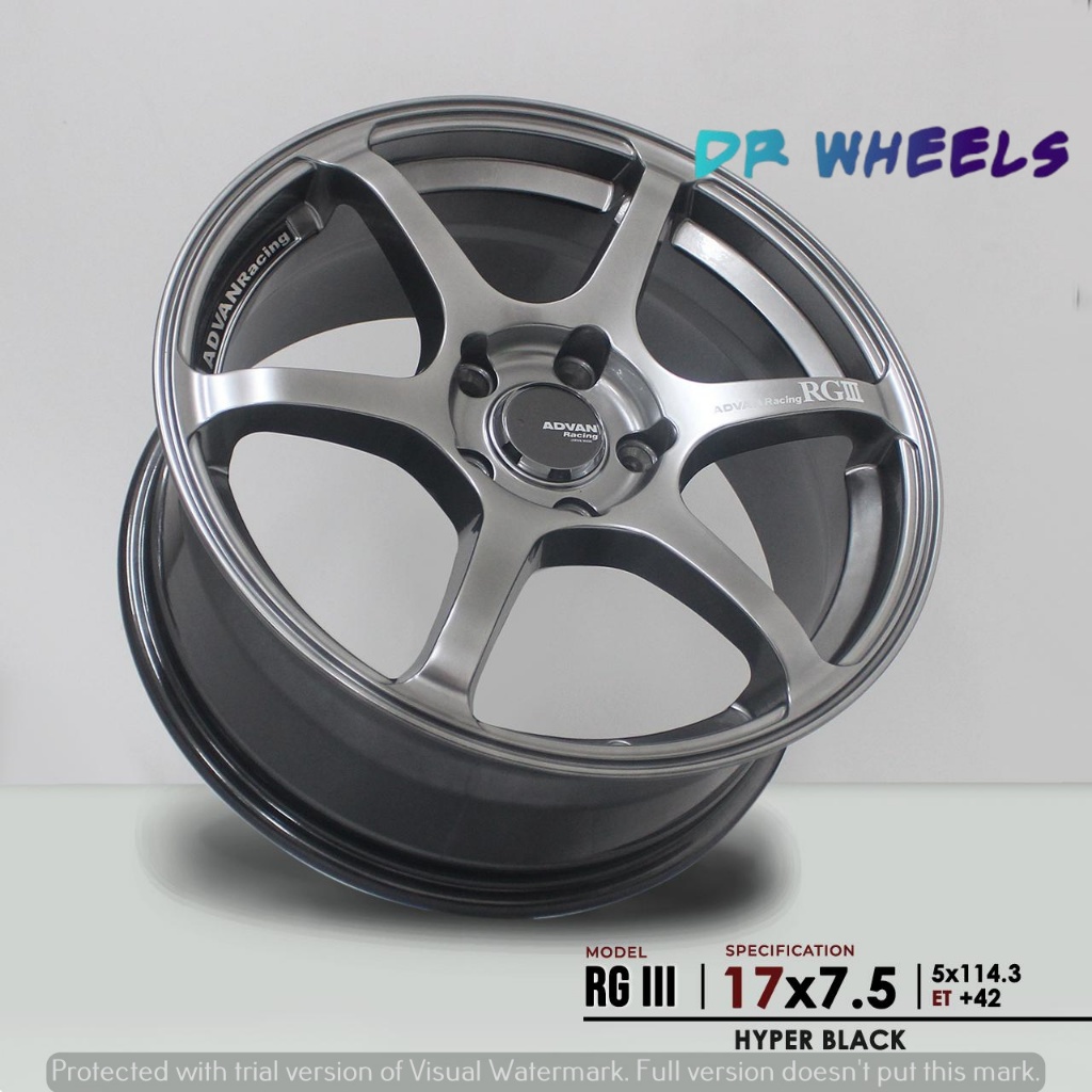Velg mobil jf luxury murah bisa tuker tambah ring 17 lebar 75 warna hayper black