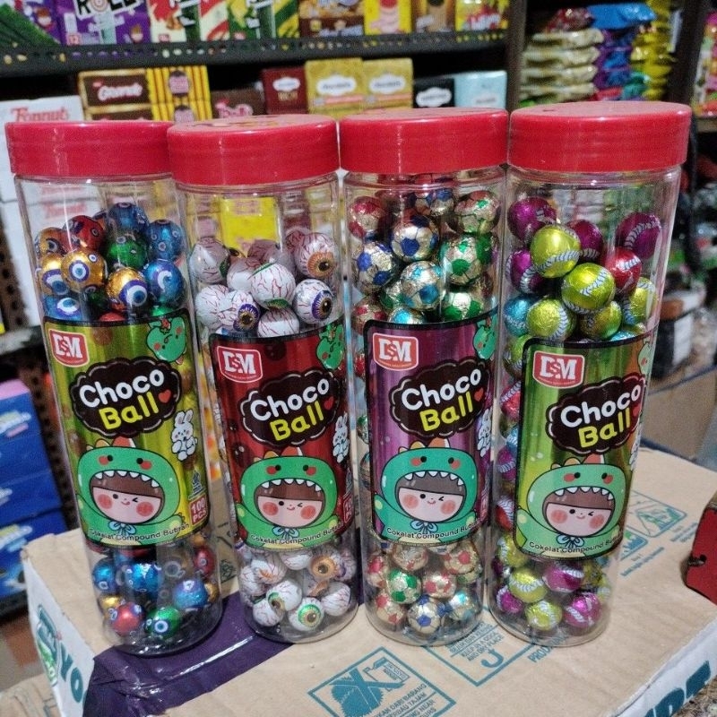 

Choco Ball Cokelat Compound Mix 1 Toples isi 100 pcs