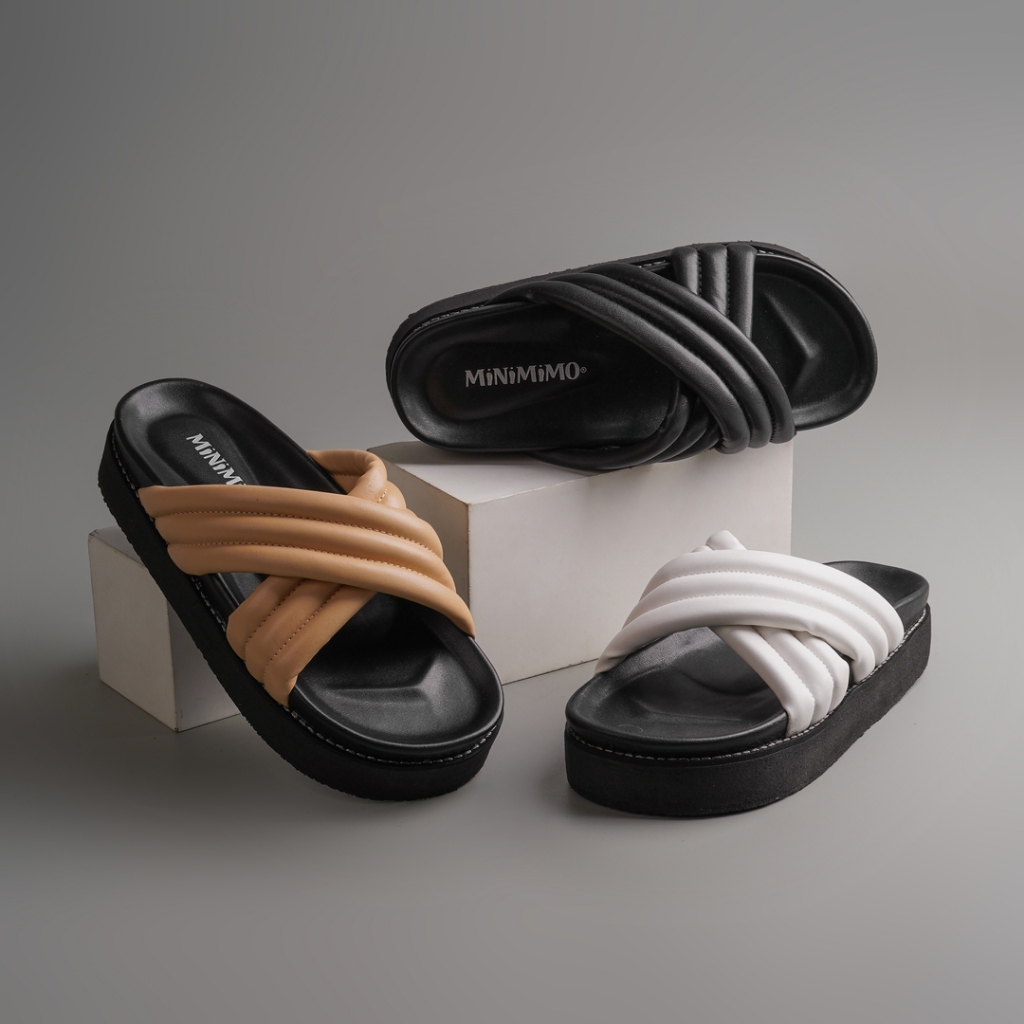 UNCLE JACK Sandal Casual Wanita Kulit Platform Anti Slip Amara