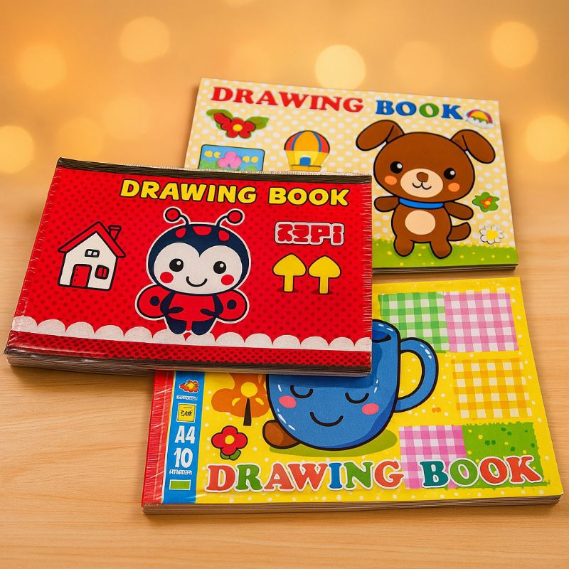 

Buku Gambar A4 10 Lembar 1 Pack isi 5 buku kertas tebal – Sidu Original Premium Quality