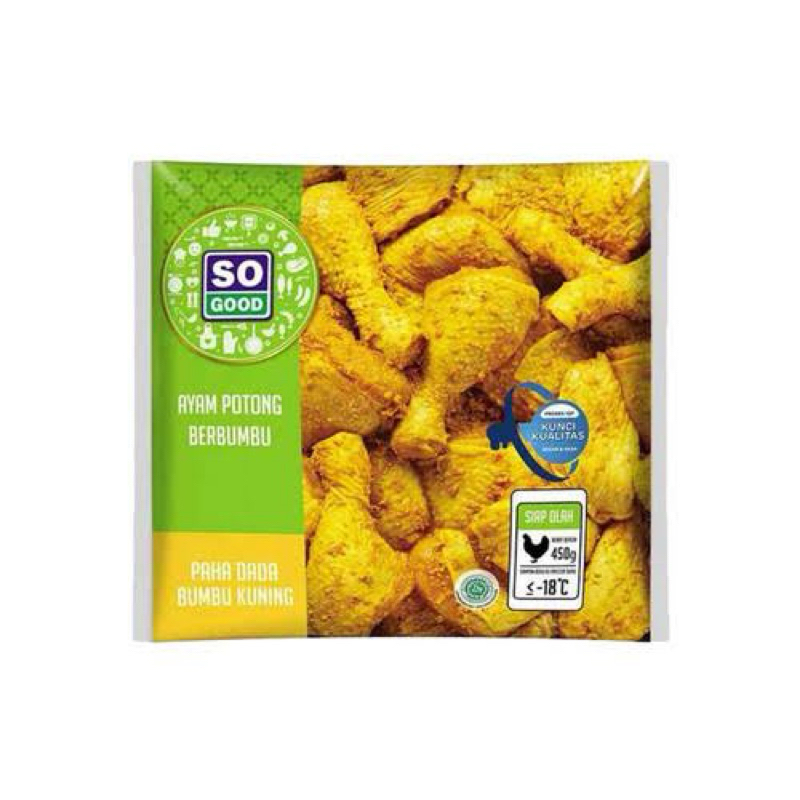 

SO GOOD AYAM POTONG PAHA DADA BUMBU KUNING 450GR