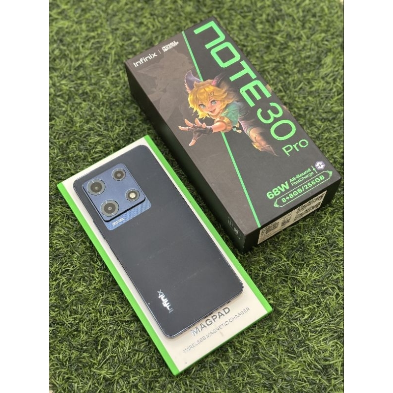 INFINIX NOTE 30 PRO 8/256 LENGKAP SEGEL MULUS NOMINUS (BANDLING WIRELESS CHARGER) | SECOND RESMI