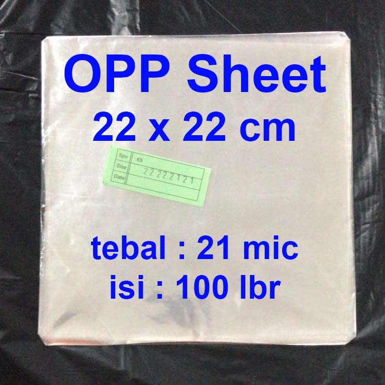 

OPP Sheet / Plastik OPP Lembaran Transparan / Bening