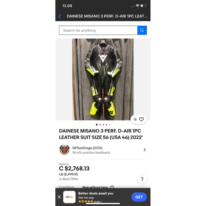 Dainese Misano 3 D-Air One Piece Perforated Leather Suit Black / Anthracite / wearpack road race