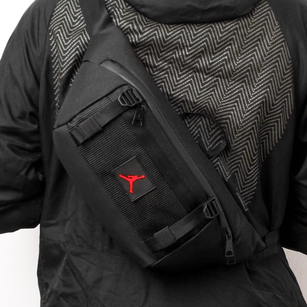 Waistbag Air Jordan Burst Crack Tas Pinggang Pria Mirror Original | Waistbag Pria Viral