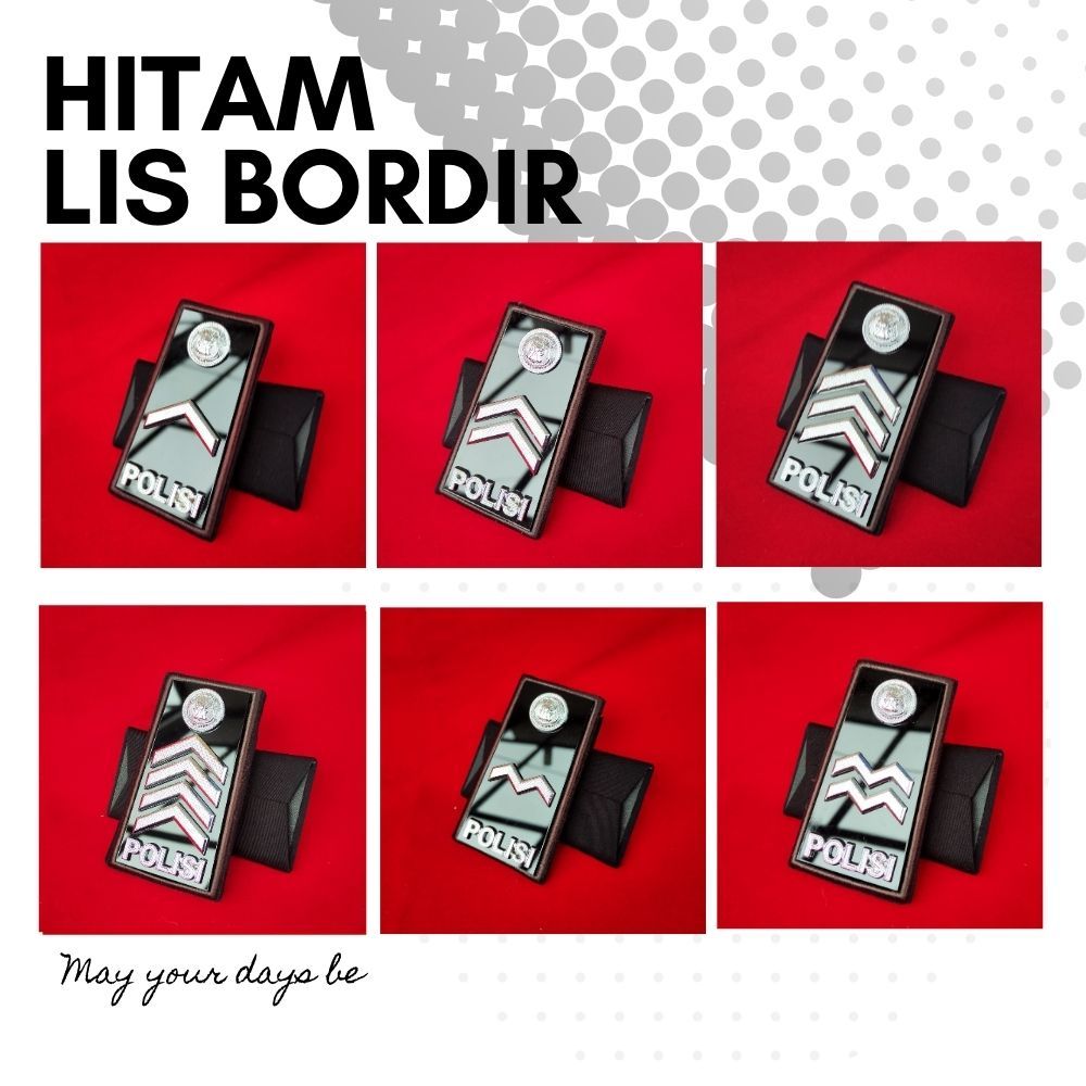 Premium Pangkat PDH Bintara Polri | Bripda | Briptu | Brigadir | Brigpol | Bripka | Aipda | Aiptu | 