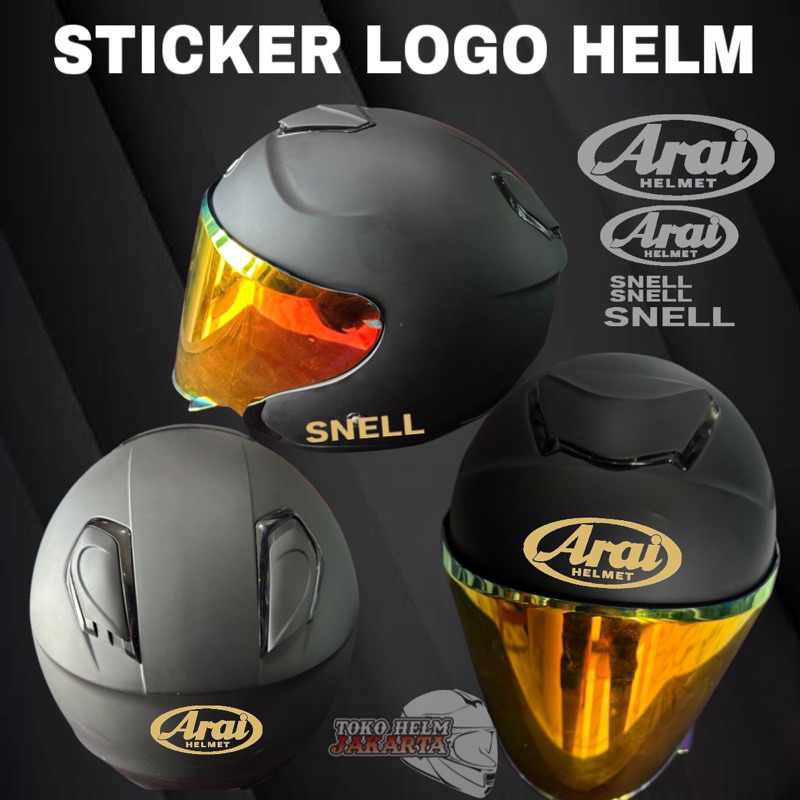 Sticker SET ARAI & SNELL/CUTTING STICKER SESUAI GAMBAR