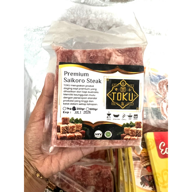 

Toku Saikoro steak 250gr