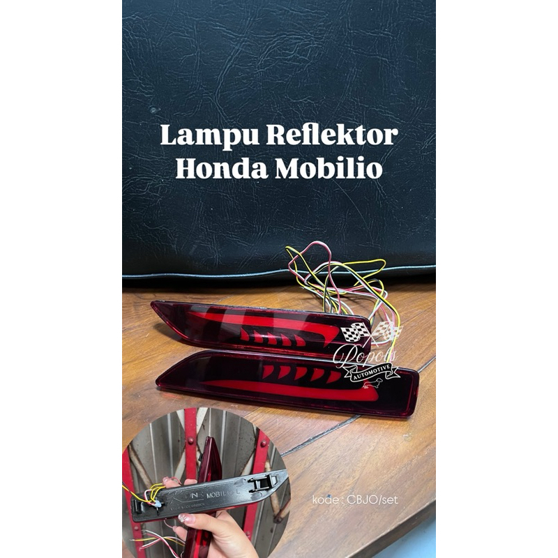 Lampu Reflektor Mata Kucing Bumper Belakang Mobil Honda Mobilio BRV