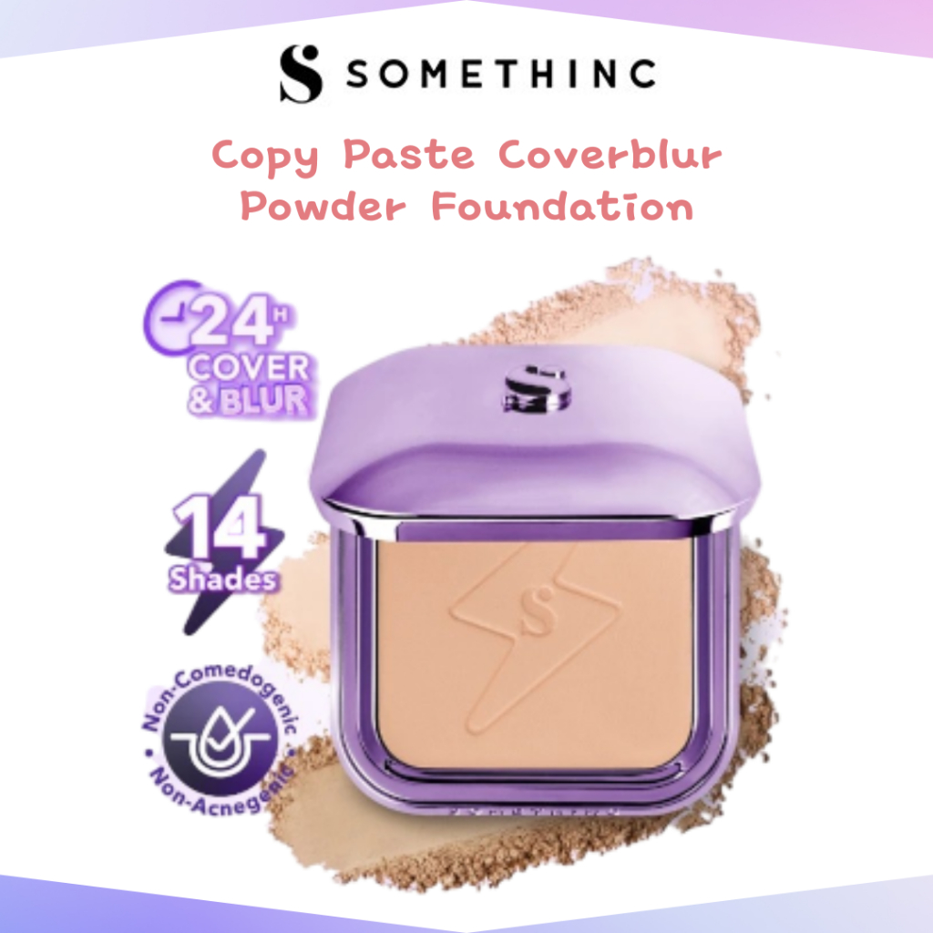 Somethinc Copy Paste Coverblur Powder Foundation 12g/Bedak Padat