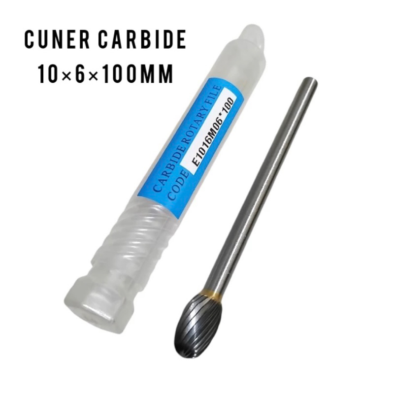 mata cuner bor tuner searah 10x6x100mm carbide rotary burr mata porting 10mm gagang 6mm long 100mm b