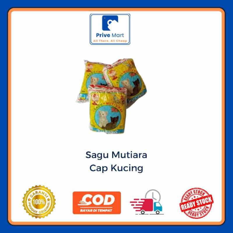 

Sagu Mutiara Cap Kucing 100g Prive Mart