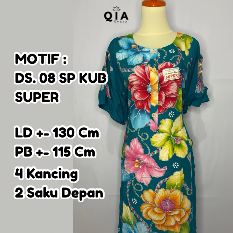 Daster Kencana Ungu LD 130 Cm Label Biru SUPER ASLI