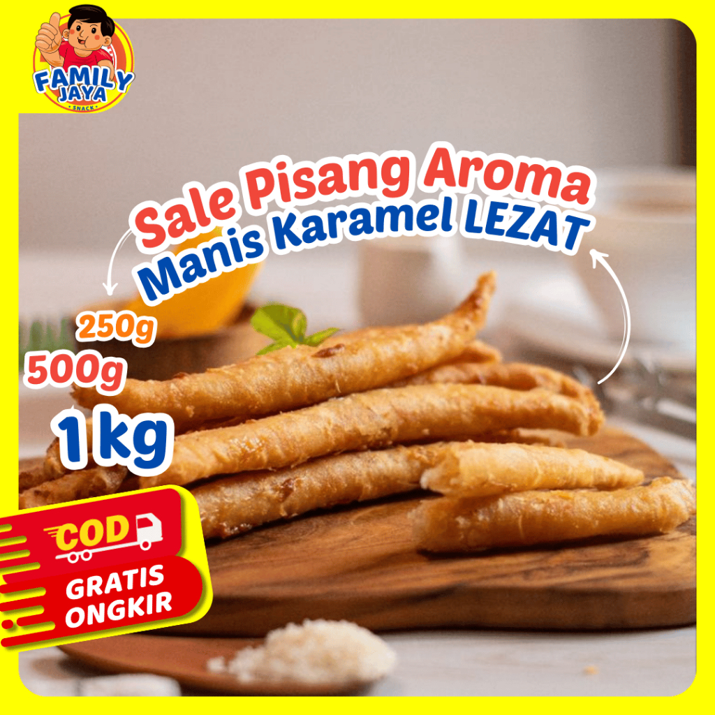 

Pisang Sale Caramel Aroma Crispy Camilan Tradisional Manis Renyah | 250gr 500gr 1000gr