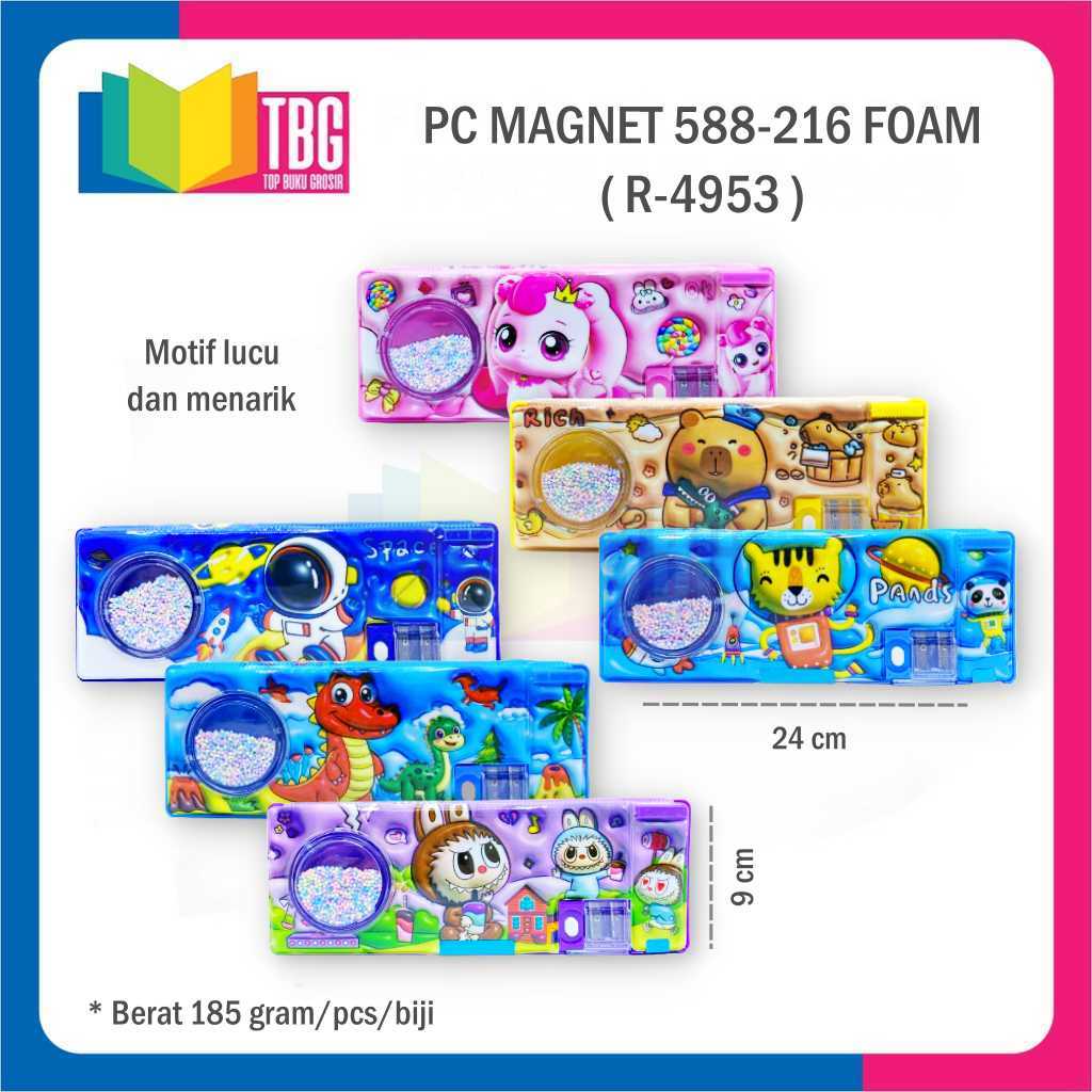 

1 PCS PENCIL CASE MAGNET 588-216 FOAM / KOTAK PENSIL MAGNET / TEMPAT PENSIL LUCU (R-4953)