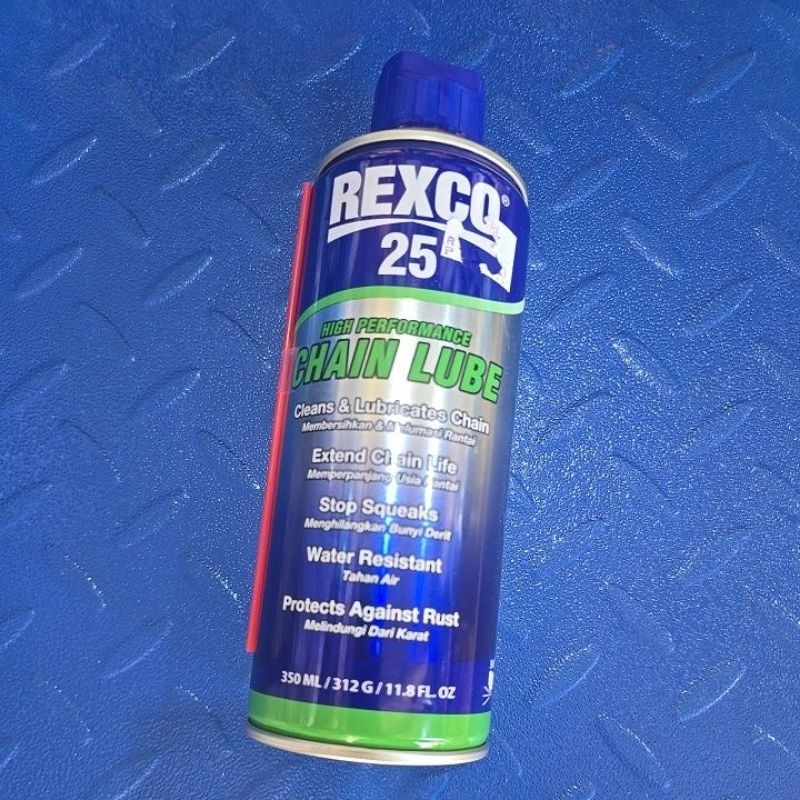 pelumas rantai rexco 25 / chain lube recxo 25 350ml / oli rantai 350ml rexco 25/membersihkan dan mel