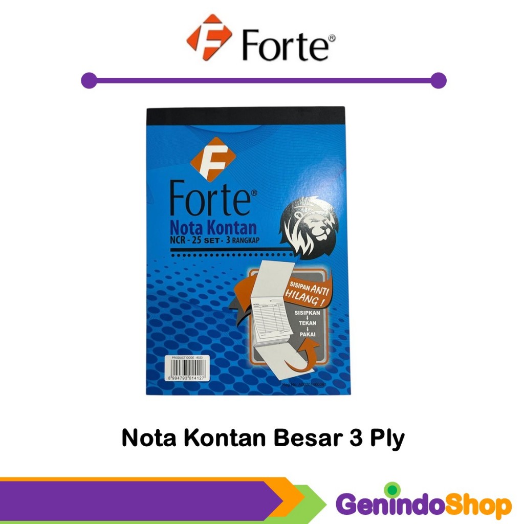 

Nota Kontan Besar NCR 3 Ply Forte A5