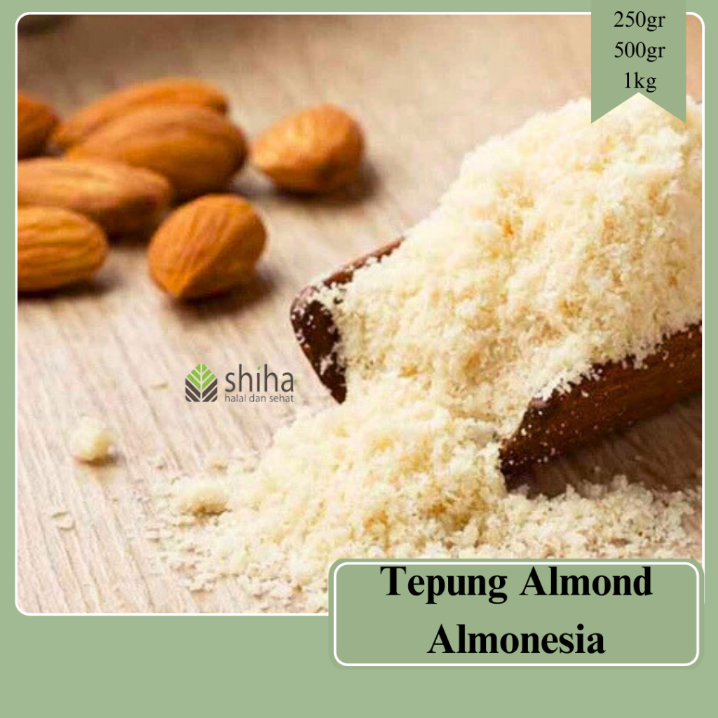 

Tepung Almond Halus 1kg 500gr | Almond Flour | Keto | Gluten Free