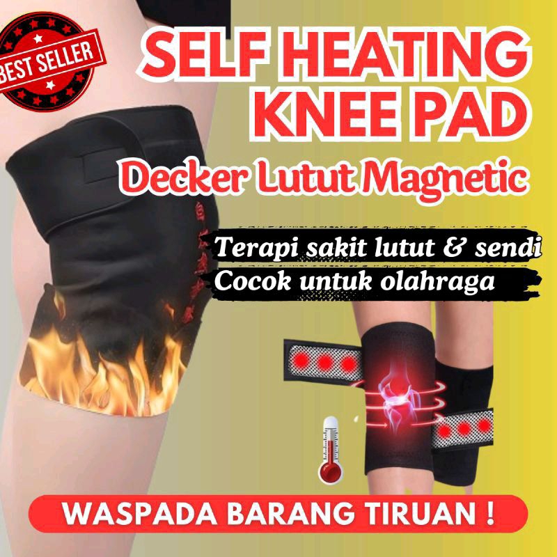 Deker Lutut Magnetic Tourmaline Sabuk Pemanas Lutut Decker Terapi Sakit Lutut