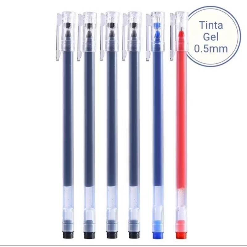 

Gel Pen Pulpen Gel 3 Warna 0,5mm 1 Pcs Pulpen Gel 0.5 mm Pena Pulpen Bolpoin Tinta Gel Cair Pena Transparan