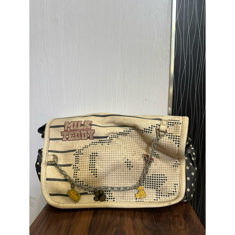 Sling bag Milk Teddy tas Anak