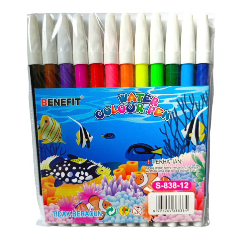

(SET) Spidol 12 Warna Benefit S-838-12 MM