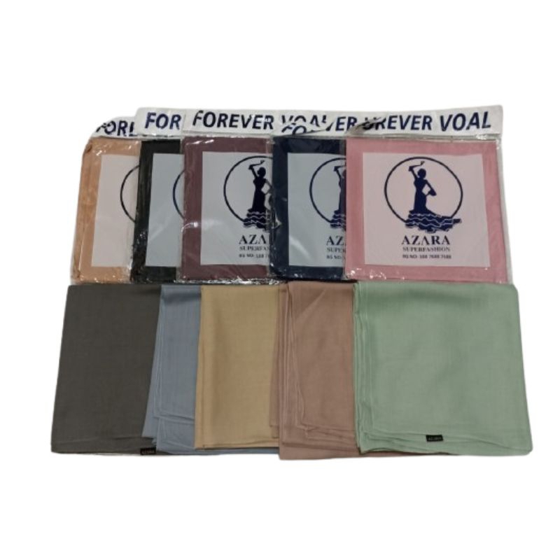 Hijab segi empat Forever Voal AZARA jahit tepi, jilbab voal forever AZARA kerudung 110 x 110cm