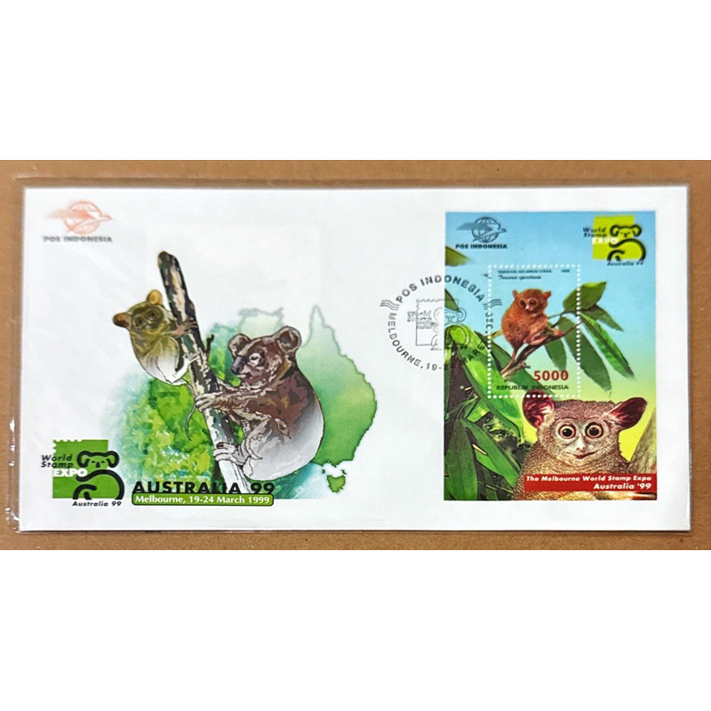 

PRANGKO INDONESIA 1999 SHP SS AUSTRALIA STAMP EXHIBITION MINT .