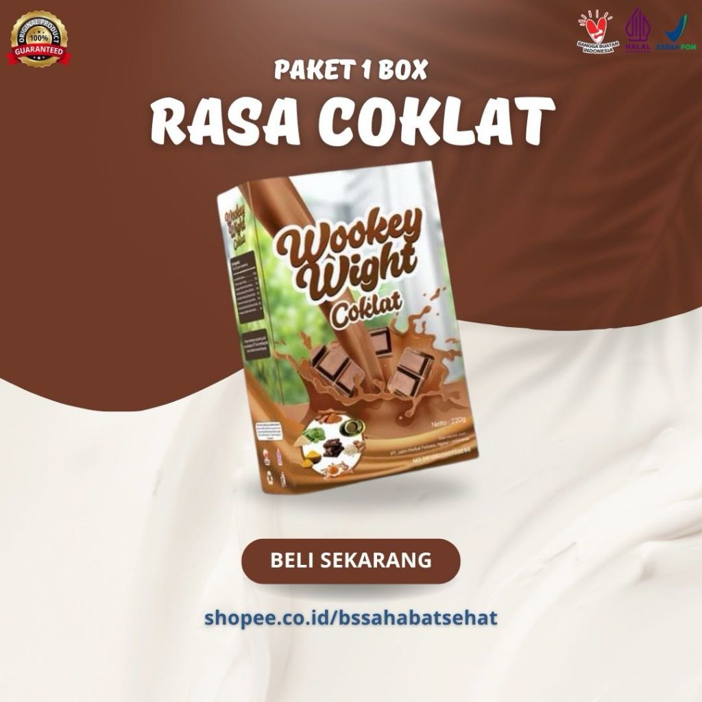 

READY.!!! [PAKET 1 BOX] RASA COKLAT - Susu Wight Penambah Berat Badan dan Asupan Kalori Herbal Alami