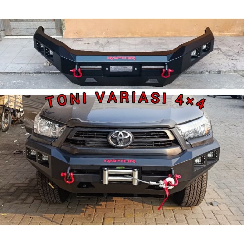 Bemper Bumper Depan Double Cabin Hilux Rocco 2020-2023 Model Raptor