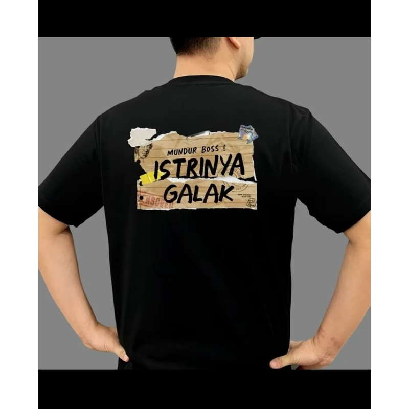 NEW kaos mundur bos istrinya galak size L