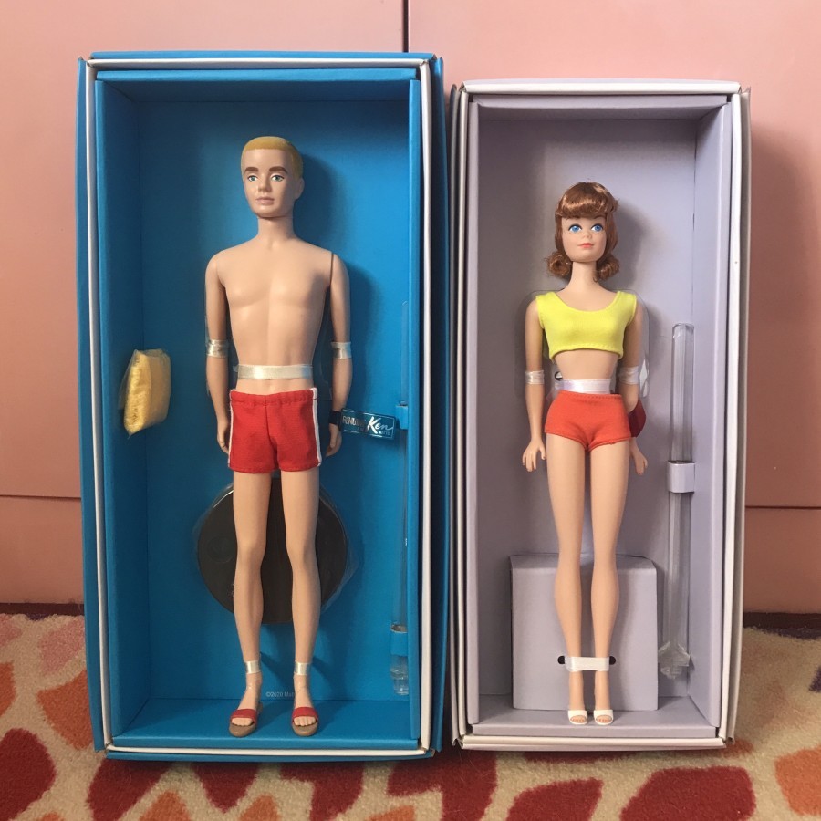 Boneka Barbie Midge dan Ken Silkstone