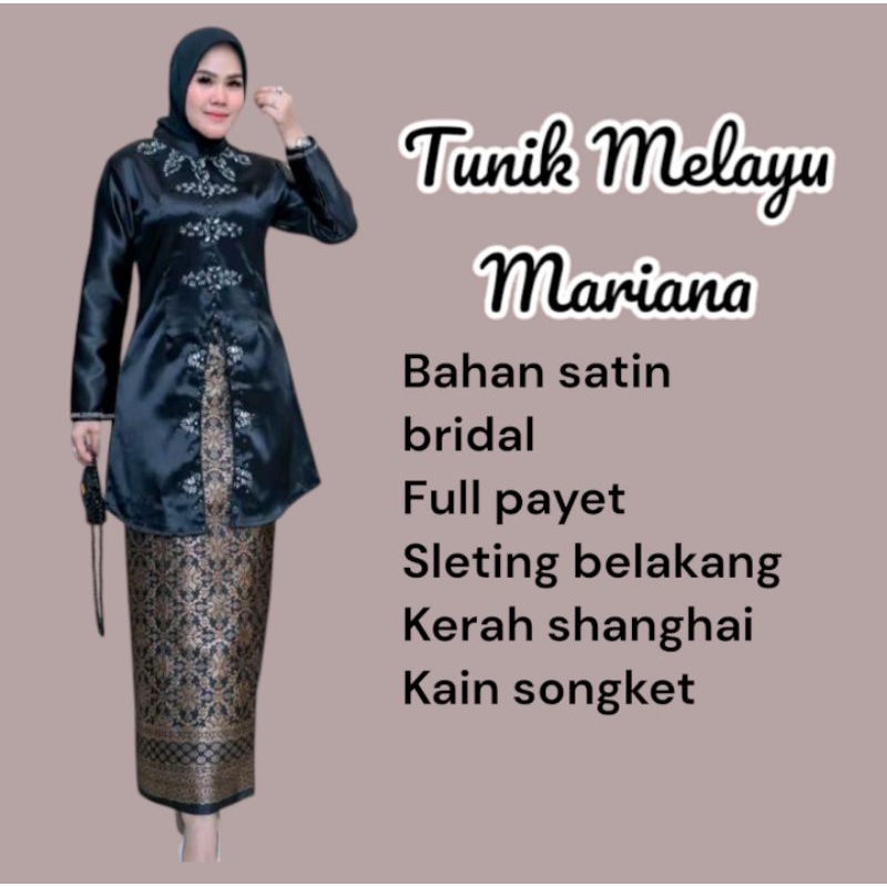 TUNIK MELAYU MARIANA BAJU KURUNG PESTA MODERN