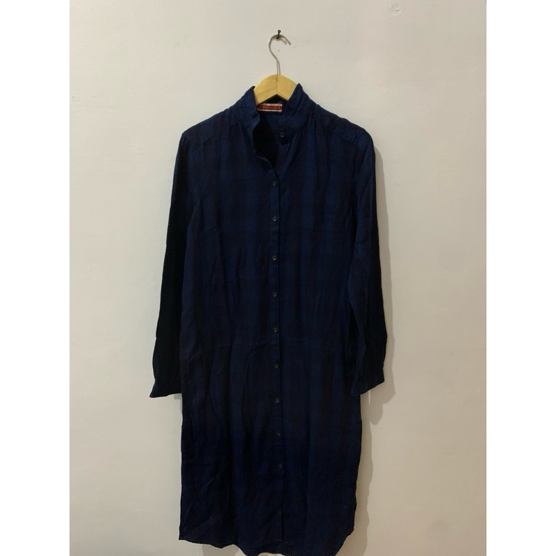 Preloved Logo Jeans Dress Kemeja