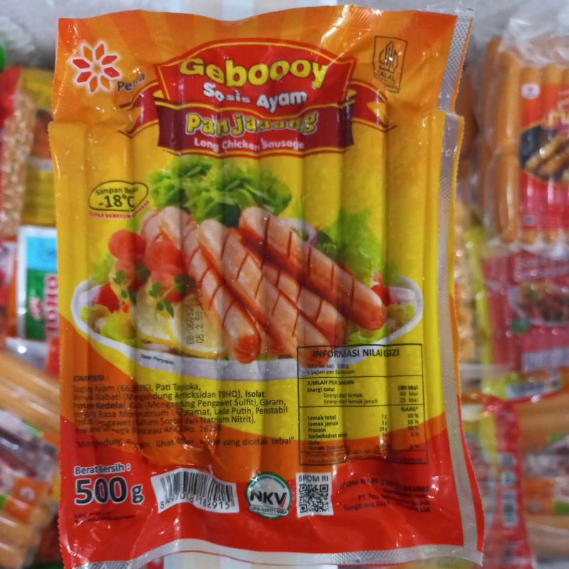 

Geboooy Sosis Ayam Long isi15 500g