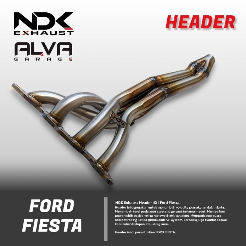 Header Ford Fiesta Tipe 421 Panjang NDK EXHAUST | Knalpot Mobil Ford Fiesta