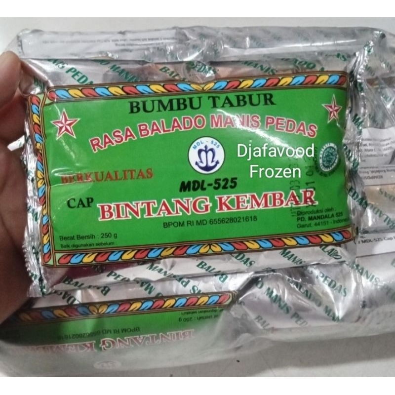 

bumbu tabur penyedap rasa balado pedas manis