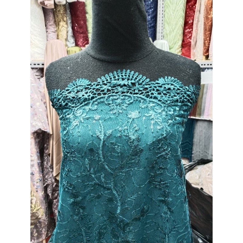 Kain Tile Spider Payet / Bahan Tile Spider Payet / Bahan Brokat Kebaya