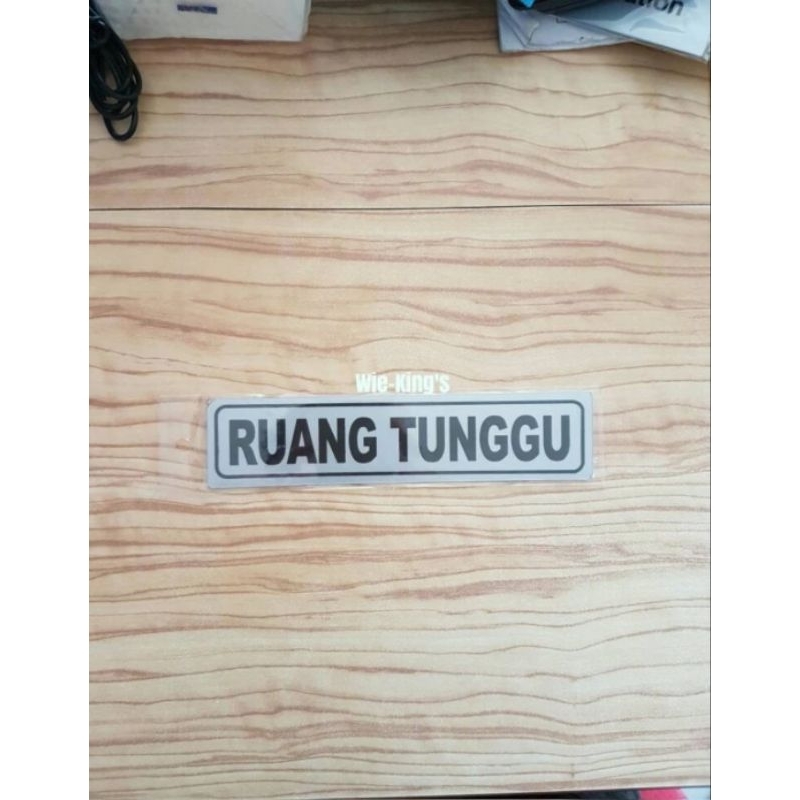 

Stiker Mika Tulisan Ruang Tunggu