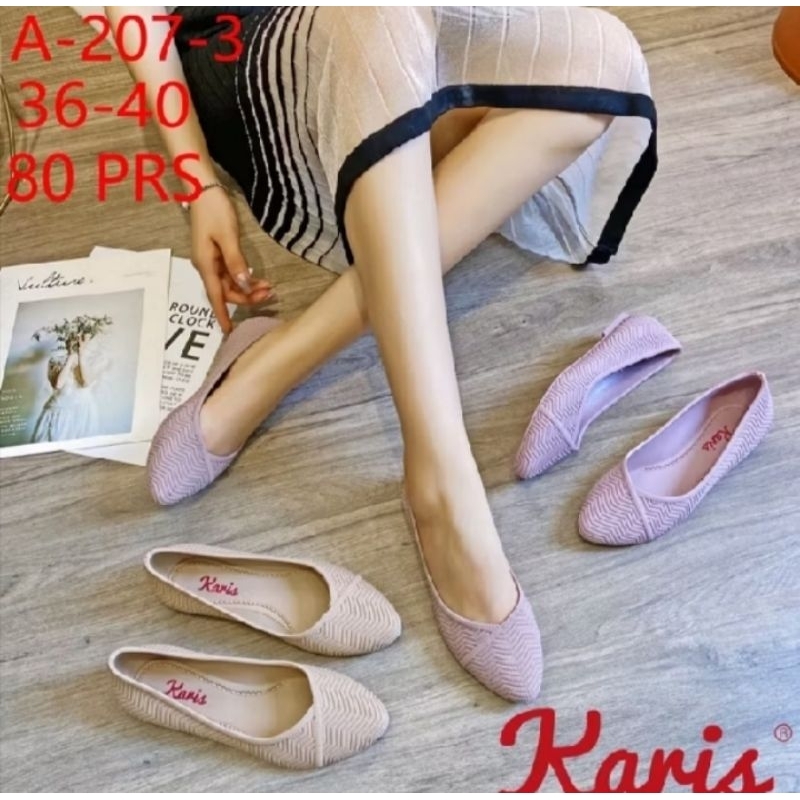 Sepatu Jelly Flat Karis Silang A-207