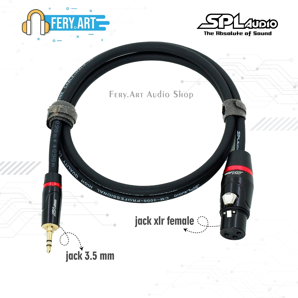 Kabel jack audio 3.5mm ke xlr female SPL Audio
