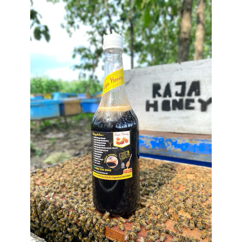 

MADU HITAM 100% asli tanpa campuran nextar akasia hutan sumatera kemasan 1000g