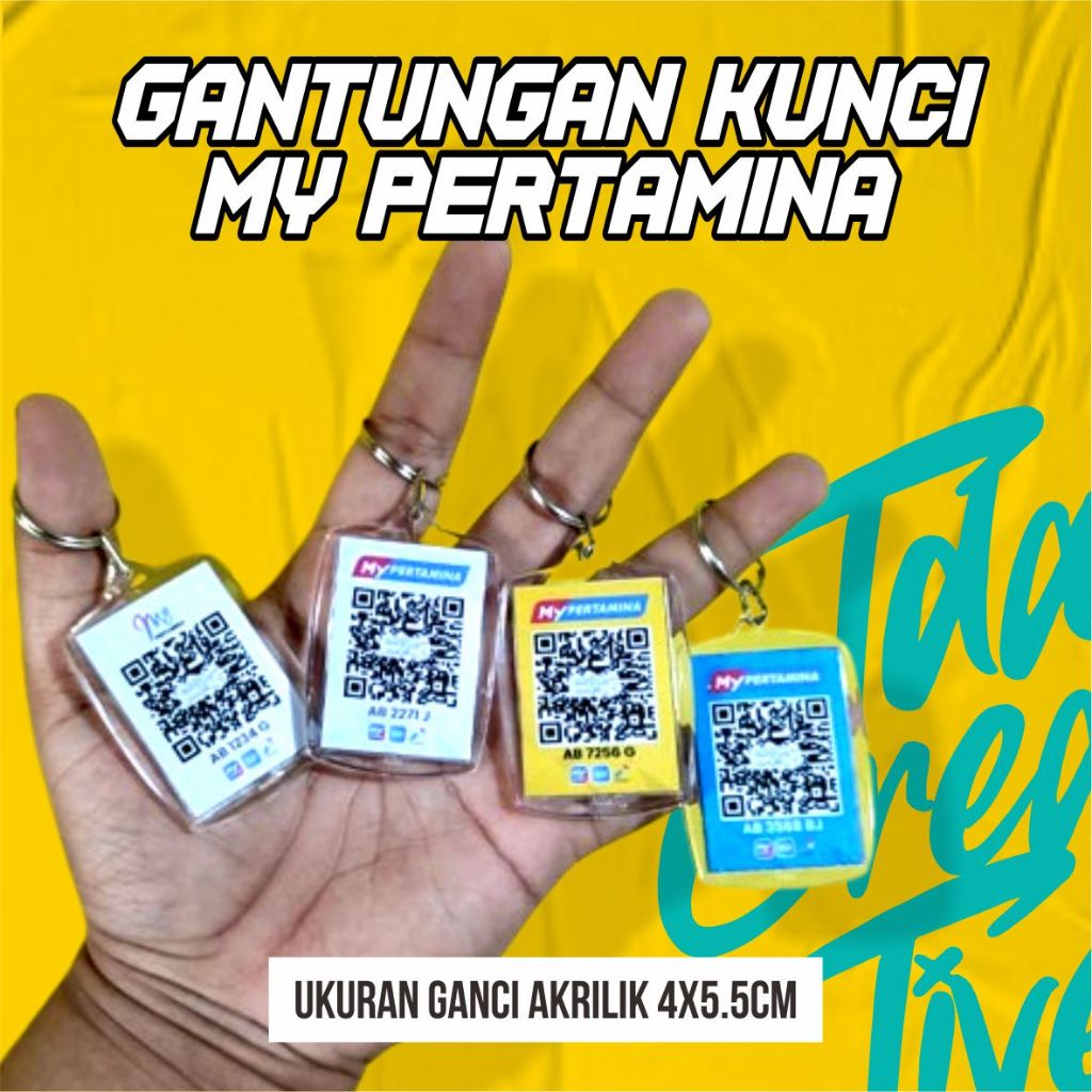 gantungan kunci my pertamina  custom keychain my pertamina akrilik