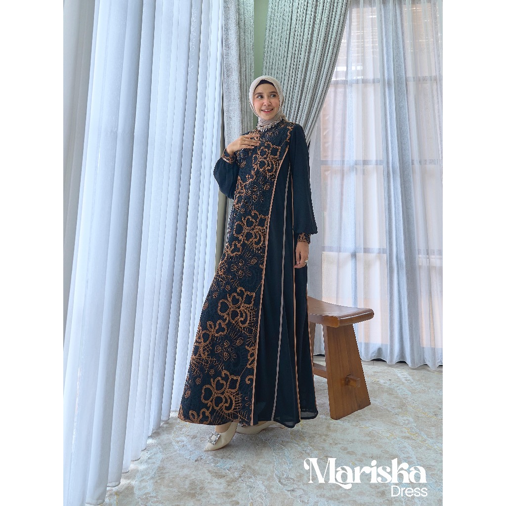 Marevi Dress - Mariska Dress by Marevi / Marevi Premium / Marevi Original / Marevi Terbaru / Gamis M