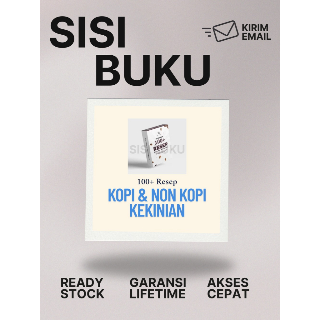 

[T-136] Bocoran 100+ Resep Kopi & Non Kopi Kekinian Toko Online Internet Peluang Usaha