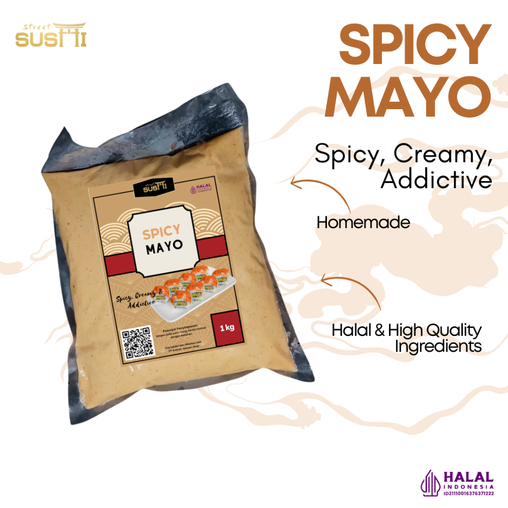 

Spicy Mayo 250gr 500gr 1kg | Saus Mayo Pedas Murah dan Enak cocok untuk Sushi ataupun Cocolan