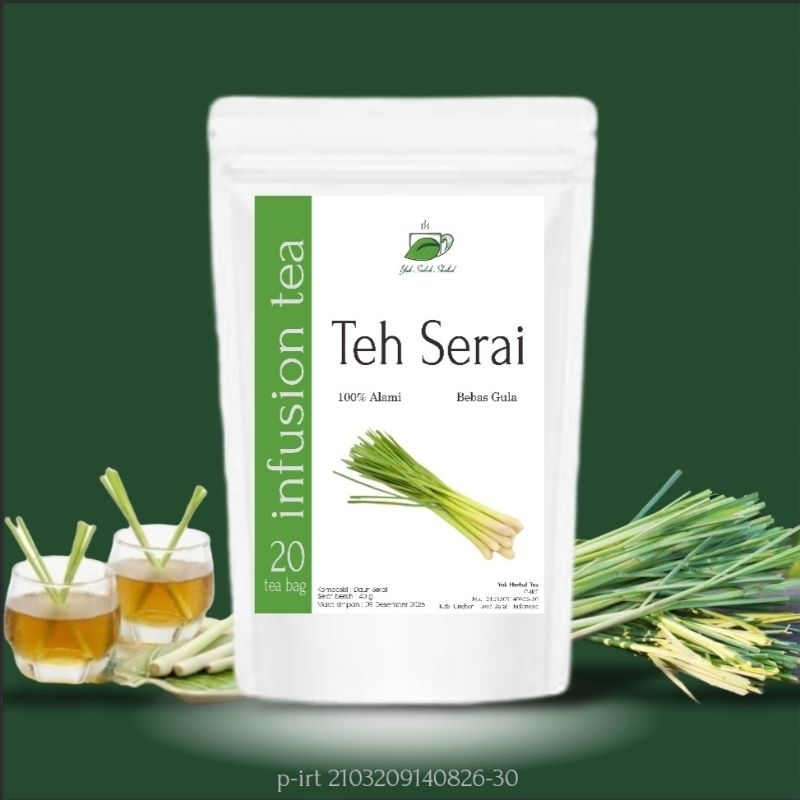 

TEH SERAI /LEMONGRASS TEA (20 tea bag) *yuk seduh botanikal