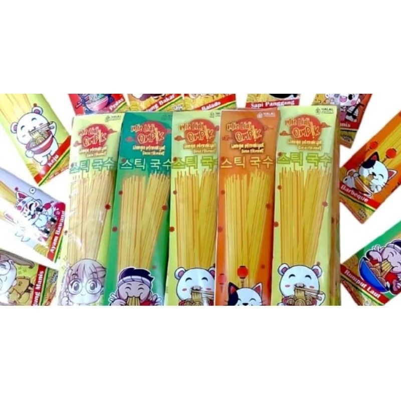 

Mie Lidi OmPik 1PCS KEMASAN KARAKTER Berhadiah uang tunai dalam kemasan bila beruntung