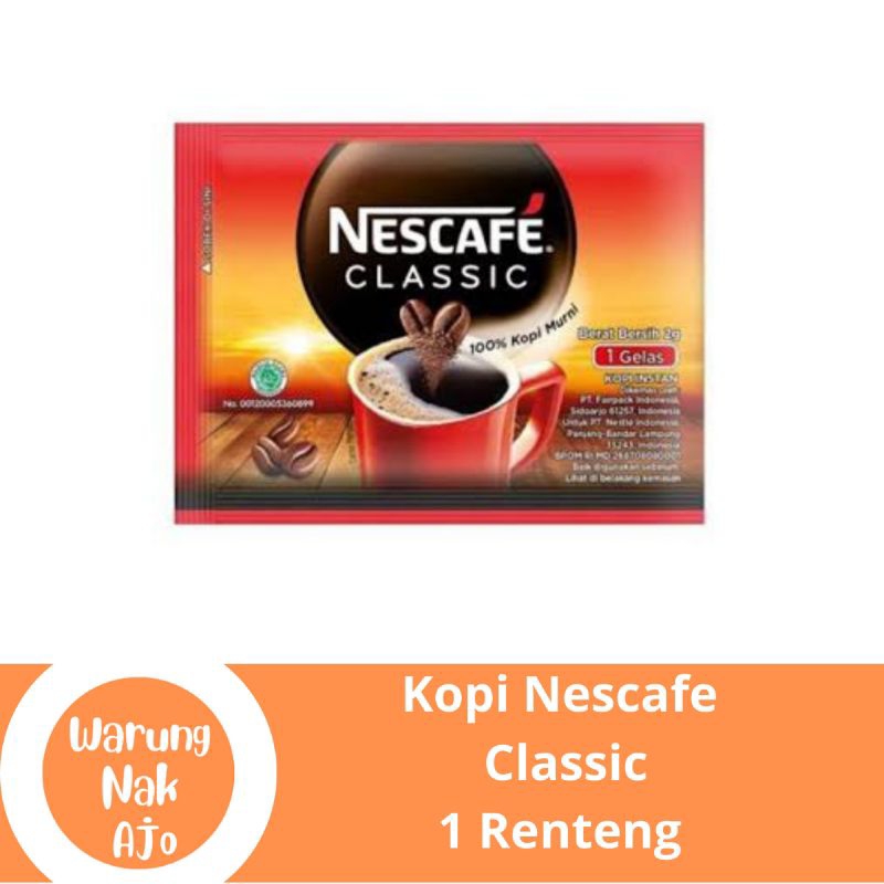 

Kopi Nescafe Classic 1 Renteng