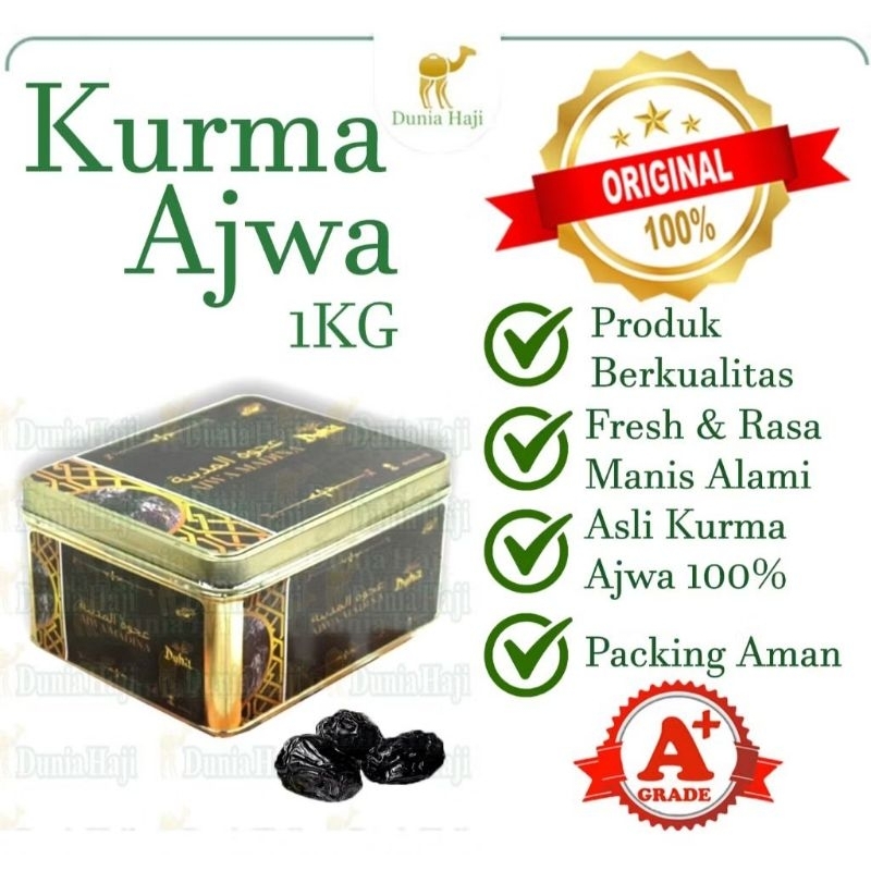

Kurma Ajwa 1Kg Kemasan Kaleng